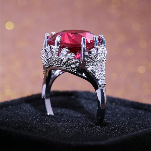 Jewelry - *NEW*925 Sterling Silver Ruby Women’s Ring